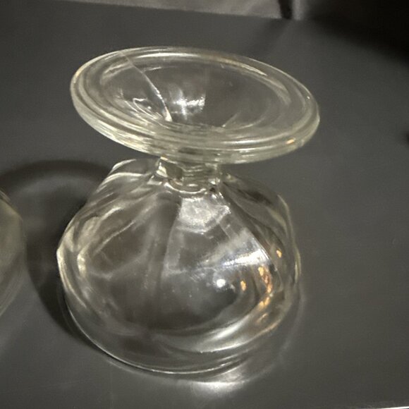 Vintage Clear Federal Sherbet Footed Glass by Federal Glass Set of 2" - Picture 11 of 13